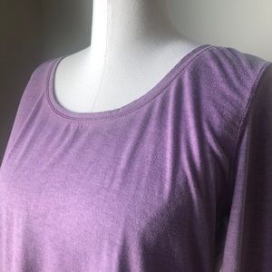 Purple long sleeve tee